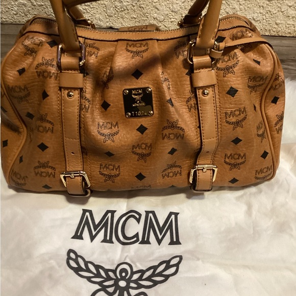 MCM Cognac Bowler’s Bag - Picture 8 of 16